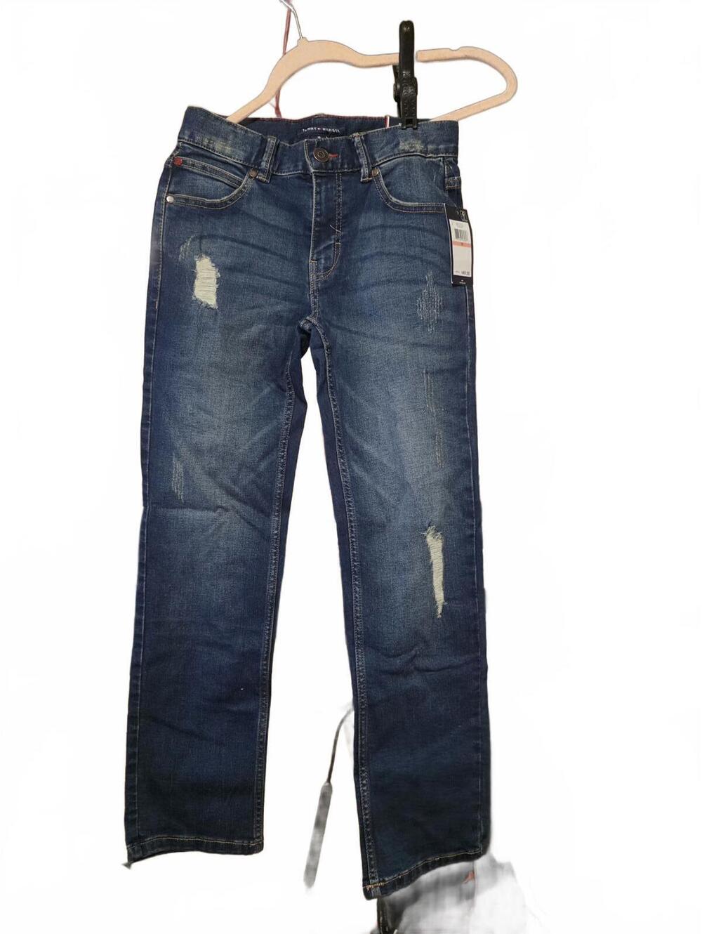 Tommy Hilfiger Boy's Slim Fit Distressed Jeans Size 10